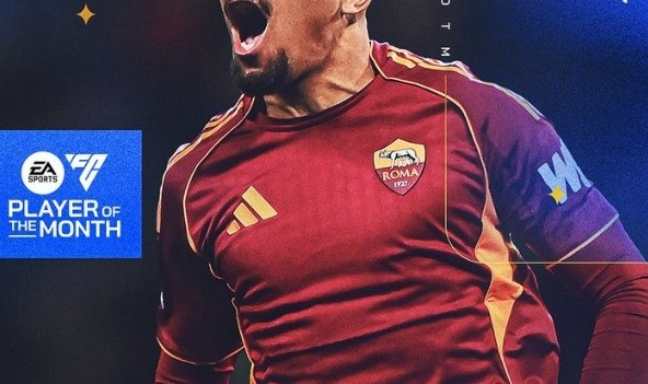 体育娱乐-4场4球，意甲官方：罗马前锋马伦当选联赛2月最佳球员